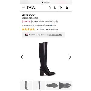Marc Fisher Knee-high Leather Boots